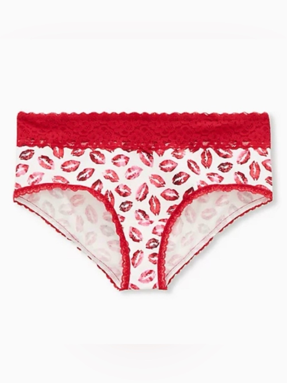 🆕 Kiss 💋 Lips Lace Cotton Cheeky Panty 1 1X 14 16 NWT Torrid New!